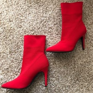 NWT red sock booties